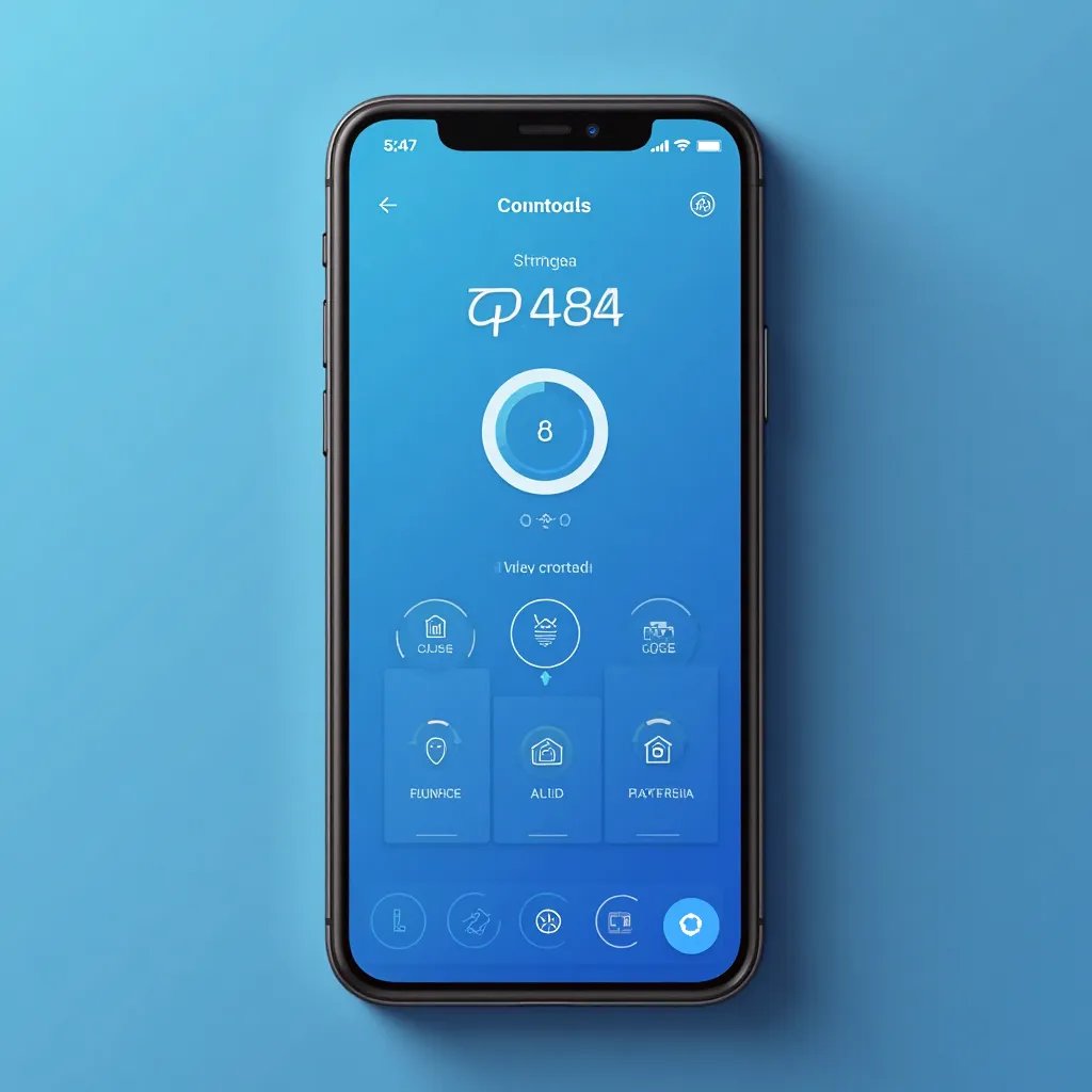 Smart home control mobile interface